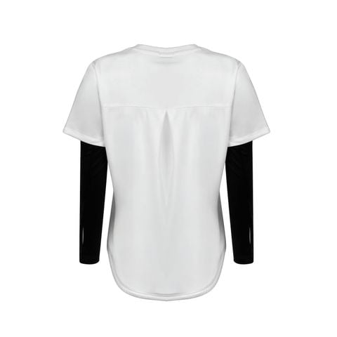 Áo T-shirt kèm găng cánh tay le coq sportif Nữ LT6FHT02LV-WH00