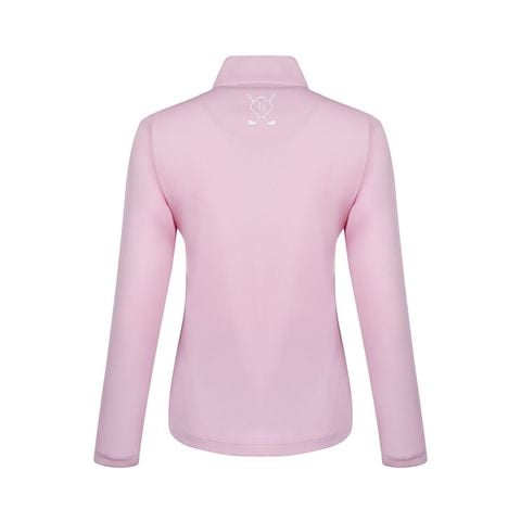 Áo dài tay cổ half-zip le coq golf Nữ LG6FLSG1LV-PK00