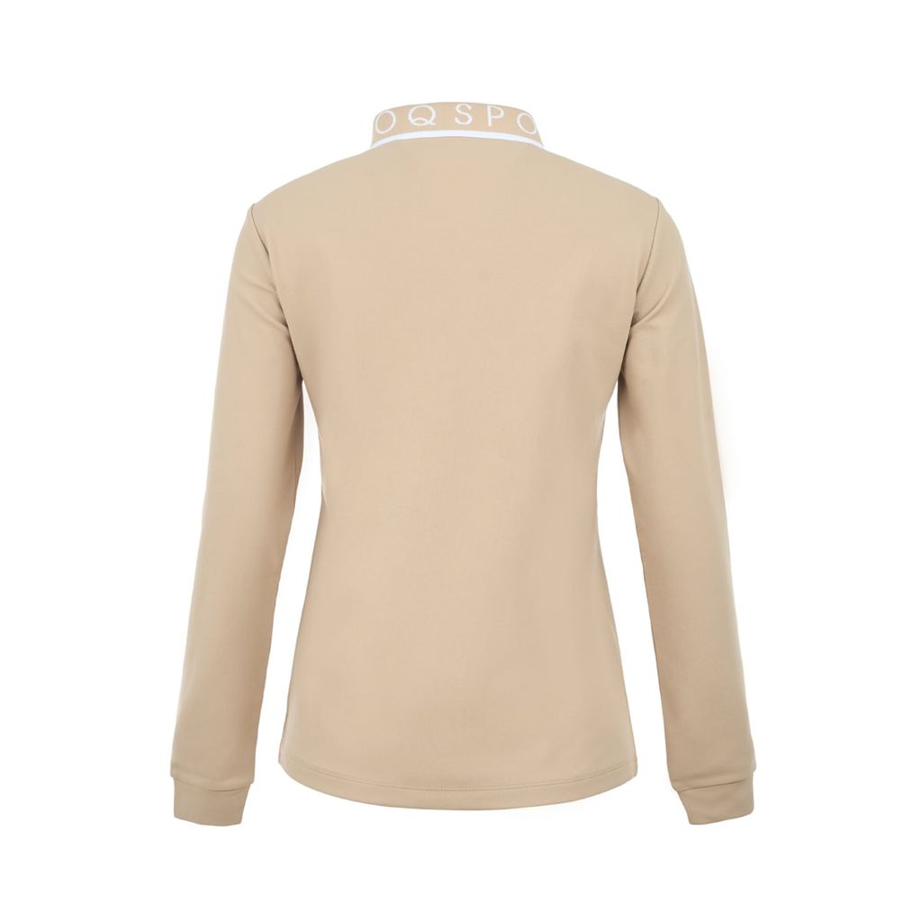 Áo dài tay có cổ le coq golf Nữ LG5FLS00LV-BG00