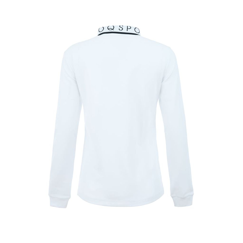 Áo dài tay có cổ le coq golf Nữ LG5FLS00LV-WH00