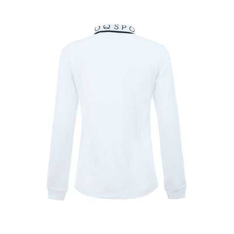 Áo dài tay có cổ le coq golf Nữ LG5FLS00LV-WH00