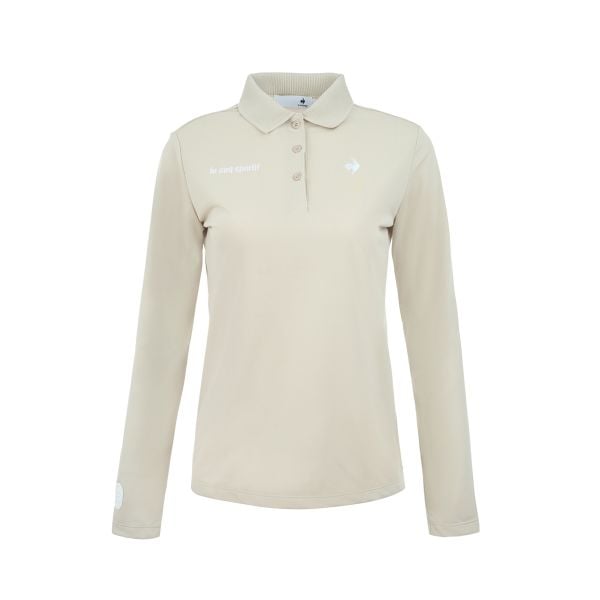 Áo dài tay có cổ le coq golf Nữ LG5SLS01LV-BG00