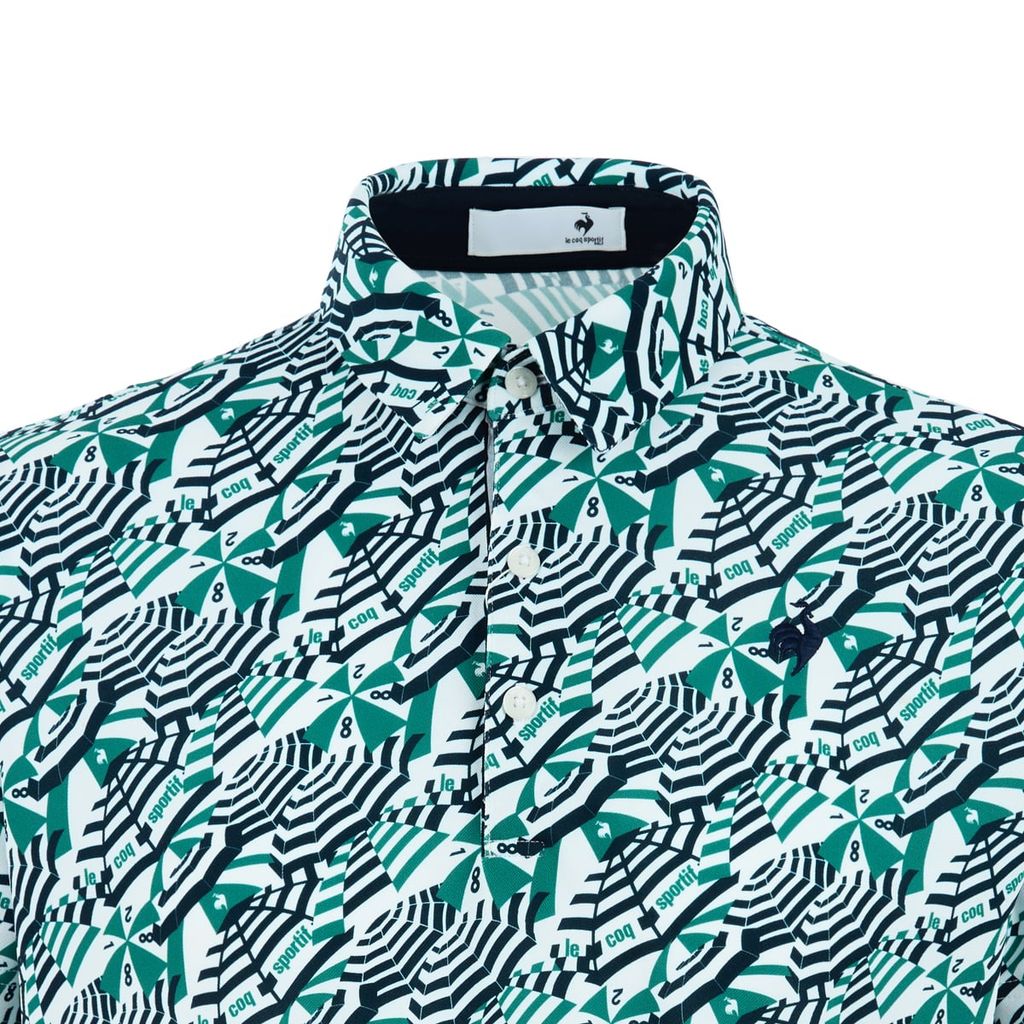 Áo Polo le coq golf Nam LG6SHSV3M-GR00