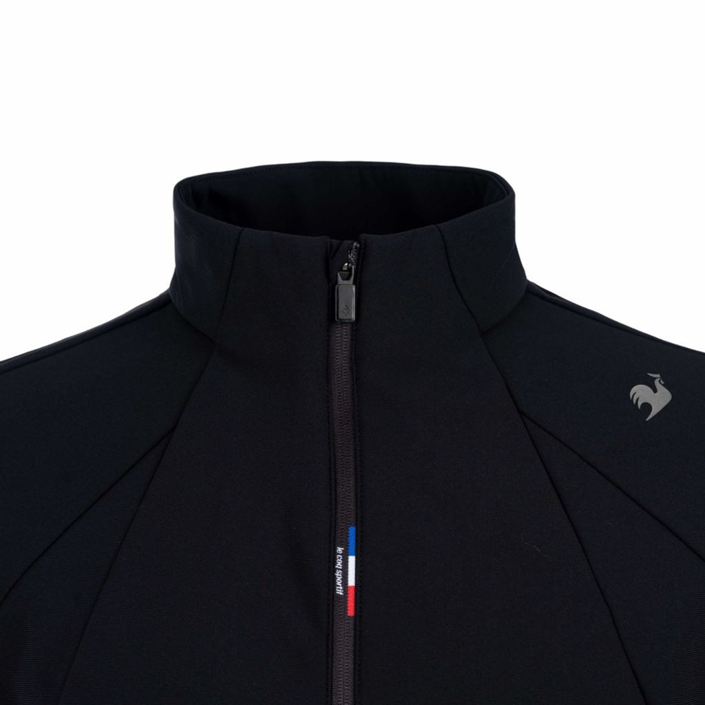 chi tiết khóa kéo kim loại áo thể thao nam Le Coq Sportif sang trọng