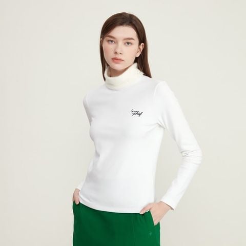 Áo dài tay cổ 3P le coq golf Nữ GO422LILO1-WHTE