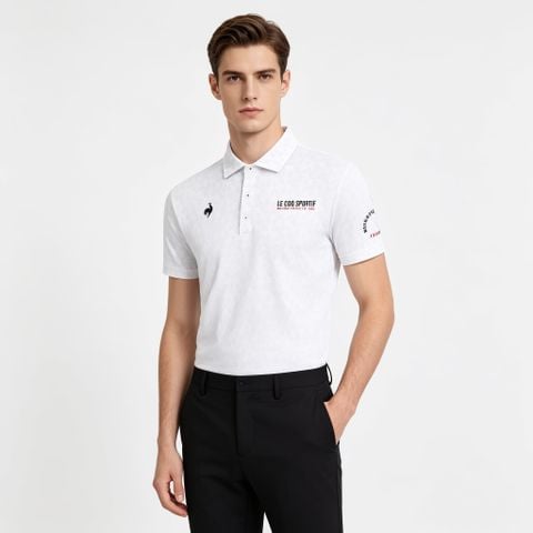 Áo Polo le coq golf Nam LG6SHS01MV-WH00