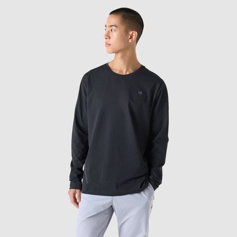 Áo dài tay không cổ le coq sportif Nam QQ313ERL71-BLK0