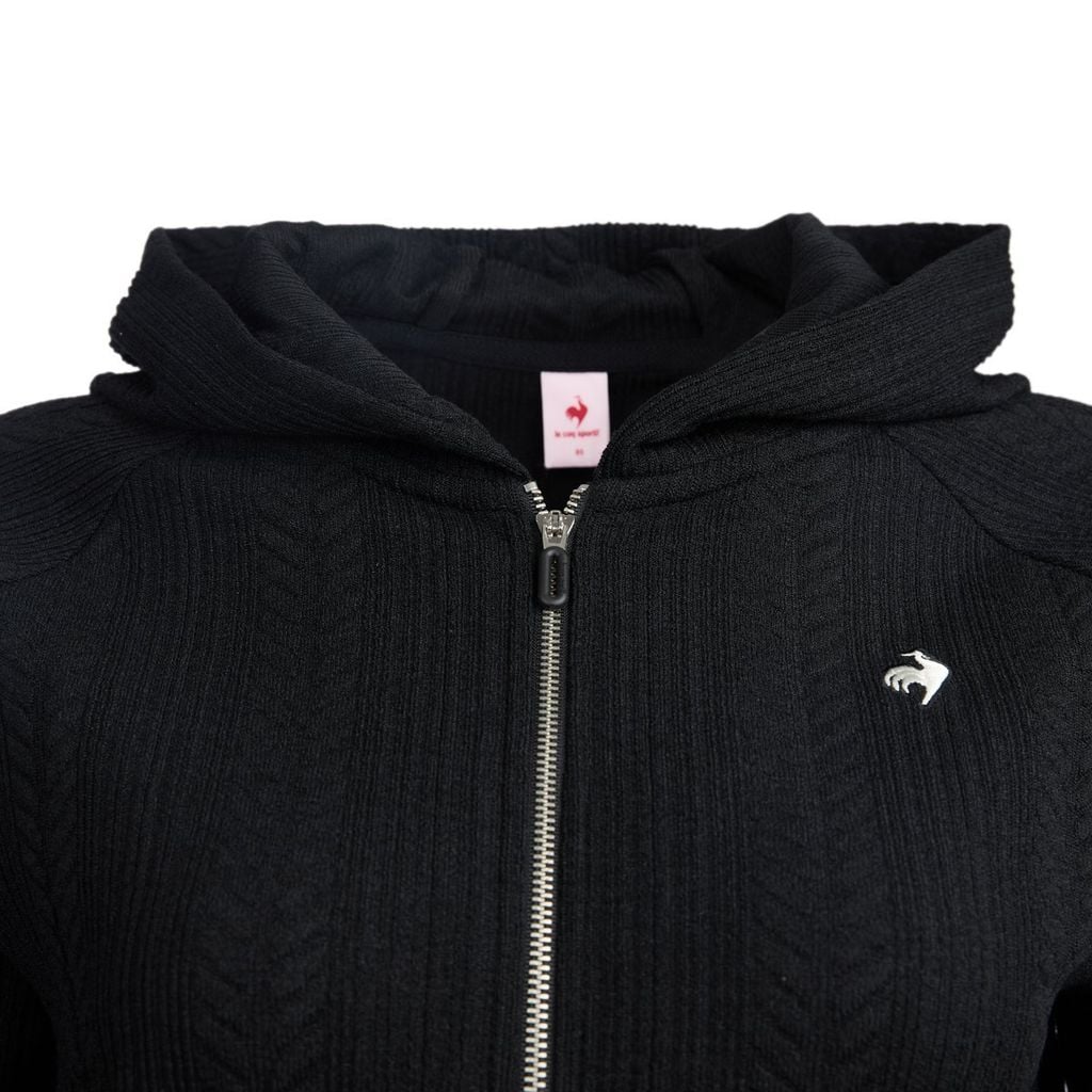 Áo nỉ nữ Le Coq Sportif ôm dáng, mũ trùm đầu và khóa kéo tiện dụng