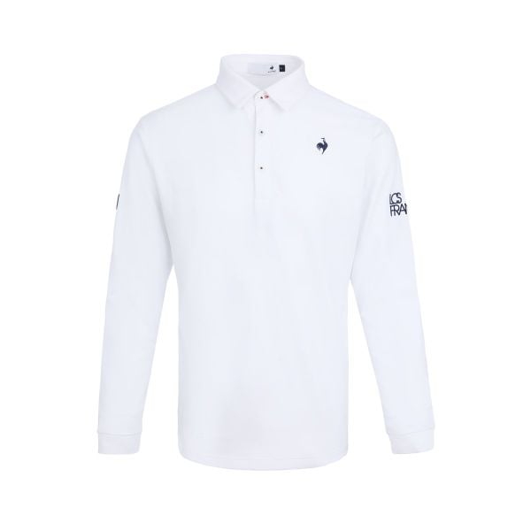 Áo dài tay có cổ le coq golf Nam LG5FLSV0MV-WH00