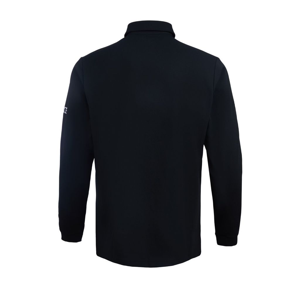 Chi tiết cổ bẻ áo golf nam Le Coq Sportif LG5FLSV0MV-BK00 sang trọng