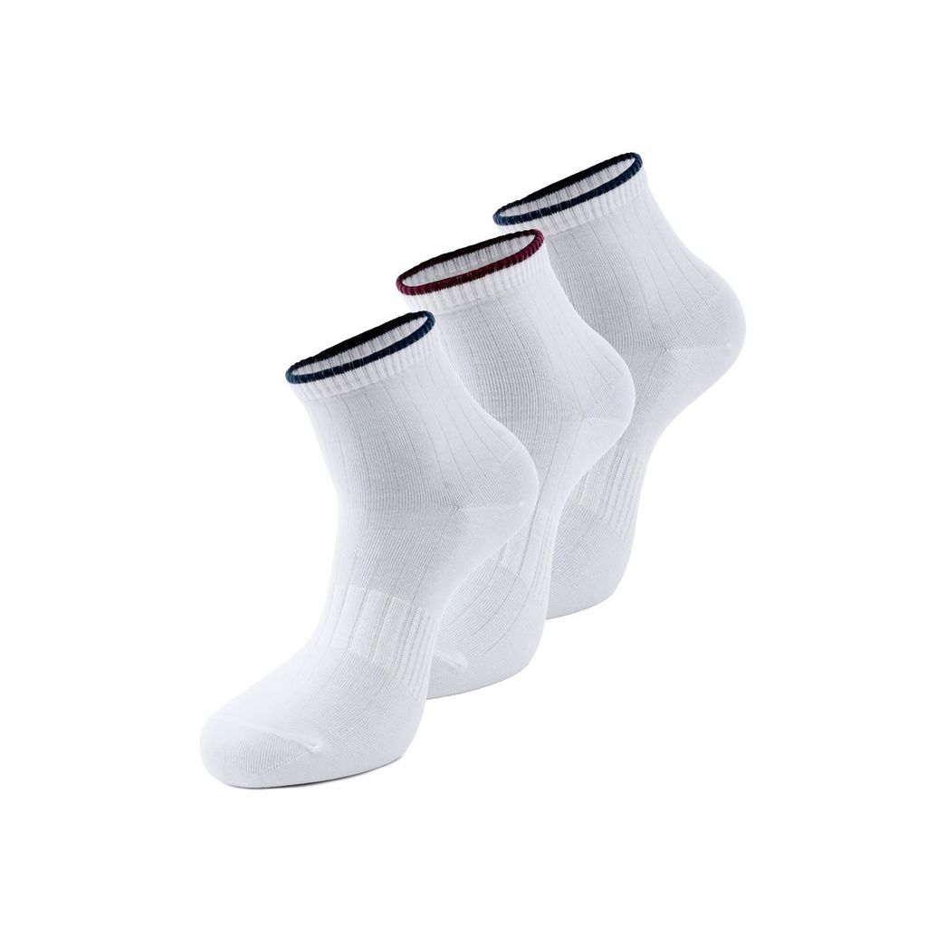 Set 3 đôi tất thể thao nữ Le Coq Sportif LT5FSO30UV-WH00 màu trắng thanh lịch