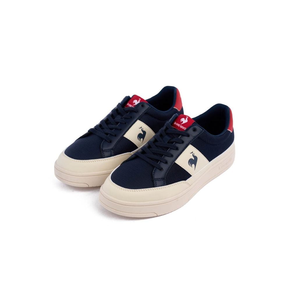 Giày nam Le Coq Sportif phối màu navy đỏ thoáng khí khử mùi