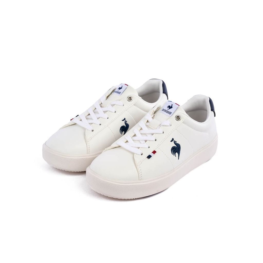Thiết kế giày nữ Le Coq Sportif LU5SSN05LZ-WHNV phối trắng navy thanh lịch, dễ phối đồ