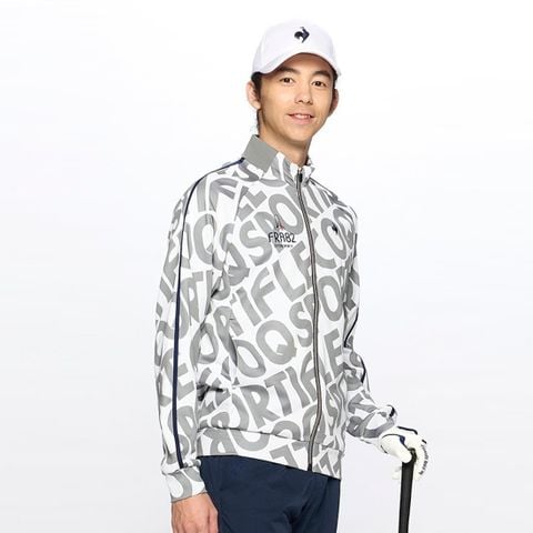 Áo khoác nỉ le coq golf nam QGMXJL53V-WH00