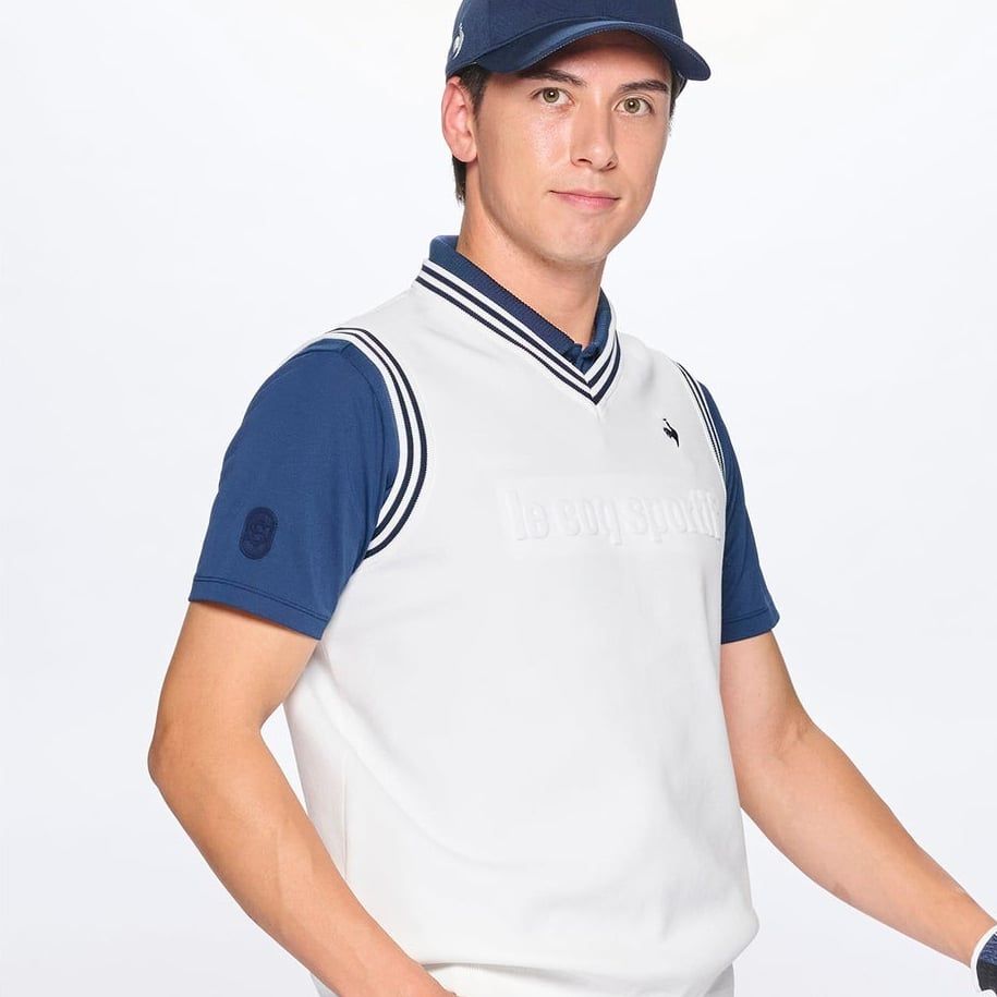 Áo len gile le coq golf Nam LG5SVE50MV-WH00