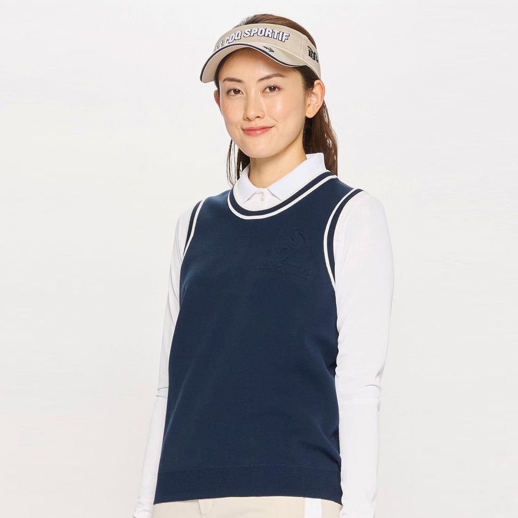 Áo len gile le coq golf Nữ LG5SVE50LV-NV00