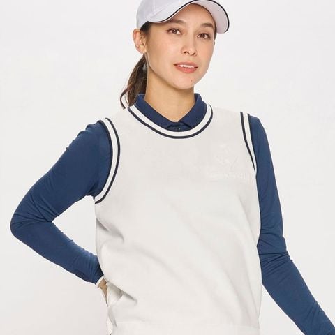Áo len gile le coq golf Nữ LG5SVE50LV-WH00
