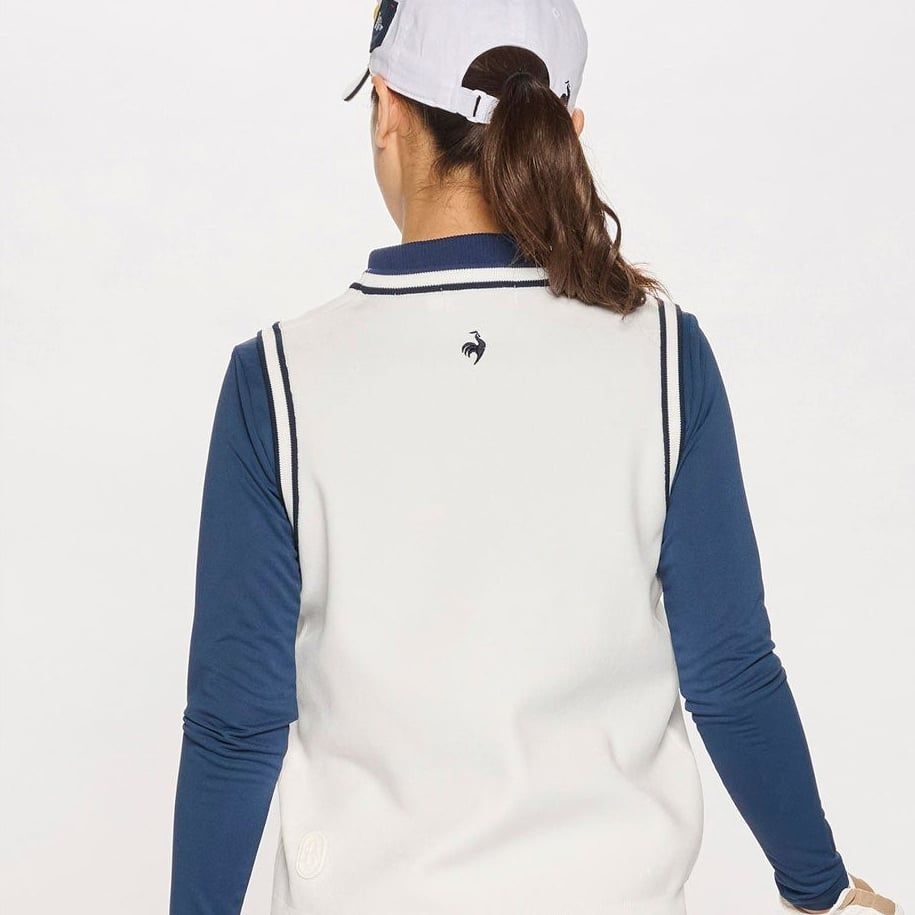Áo len gile le coq golf Nữ LG5SVE50LV-WH00