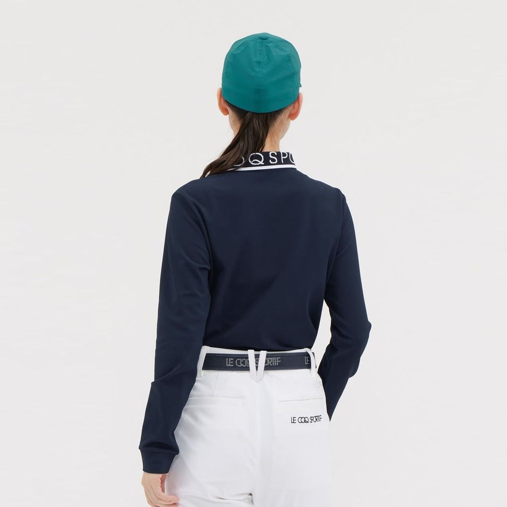 Áo dài tay có cổ le coq golf Nữ LG5FLS00LV-NV00