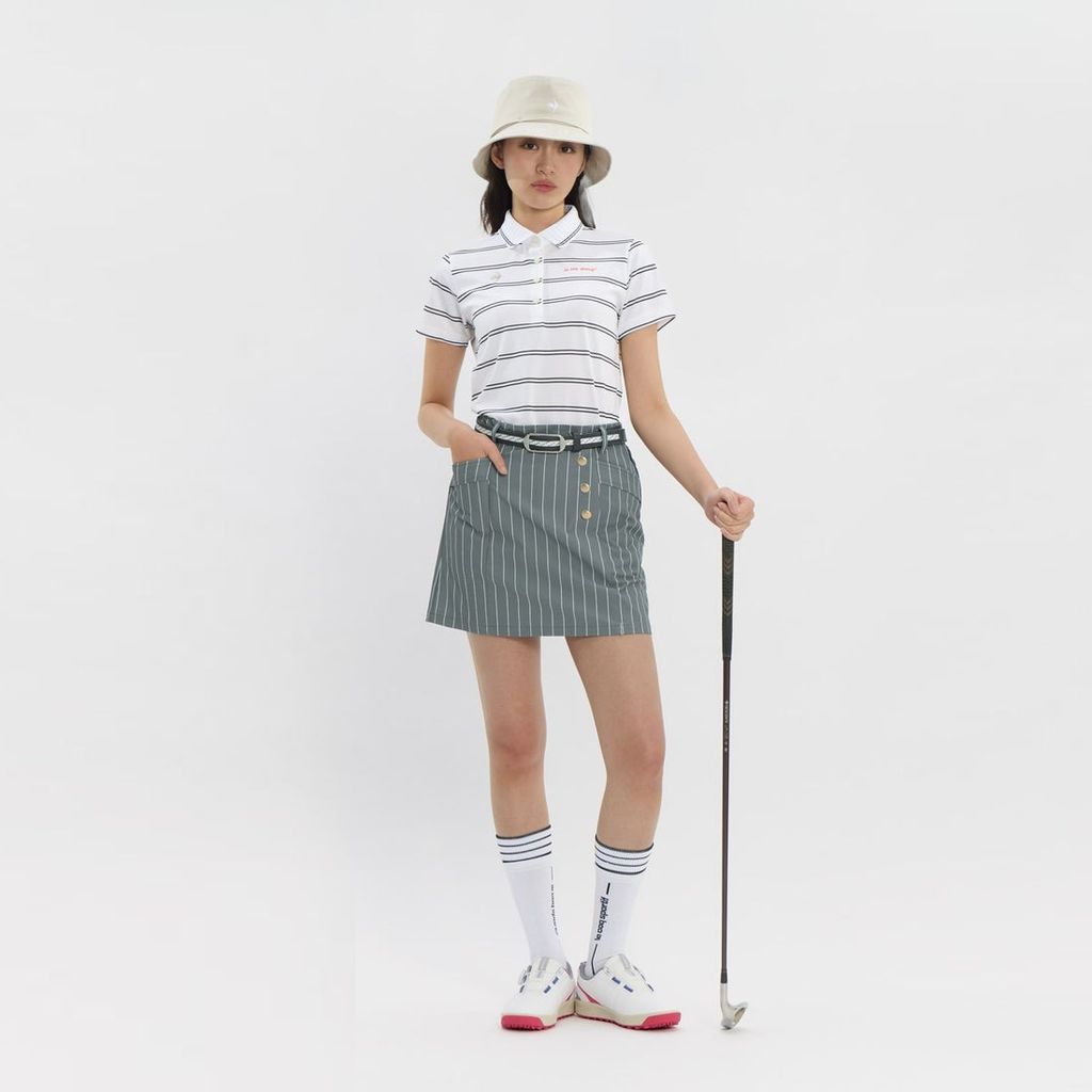 Áo Polo le coq golf Nữ LG6SHS00LV-WH00
