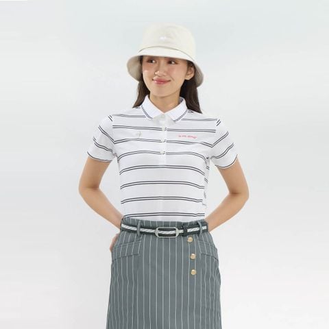 Áo Polo le coq golf Nữ LG6SHS00LV-WH00