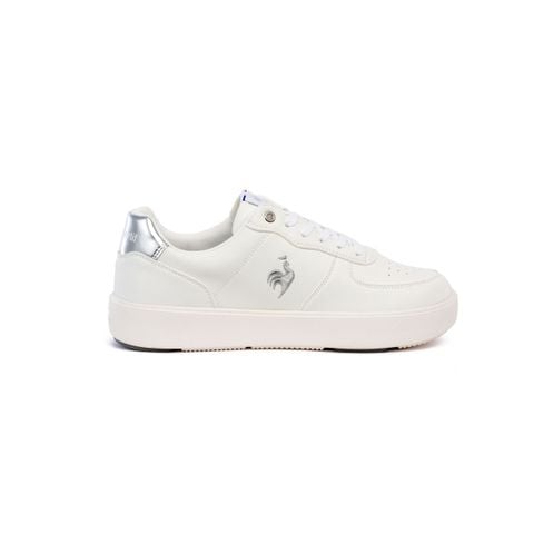 Sneaker nữ Le Coq Sportif White/Silver thanh lịch, đệm Ortholite êm thoáng, dễ phối đồ
