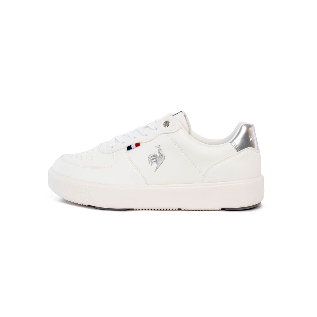 Giày thời trang nữ Le Coq Sportif LU5FSN78LZ-WHSL dáng thon gọn, phối White/Silver sang trọng