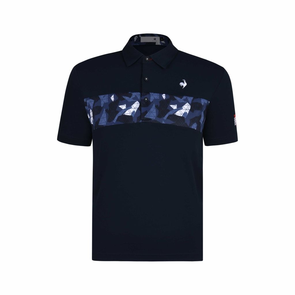 Áo polo tay ngắn nam Le Coq Sportif, họa tiết mùa thu tinh tế, linh hoạt sơ vin hay thả ngoài.