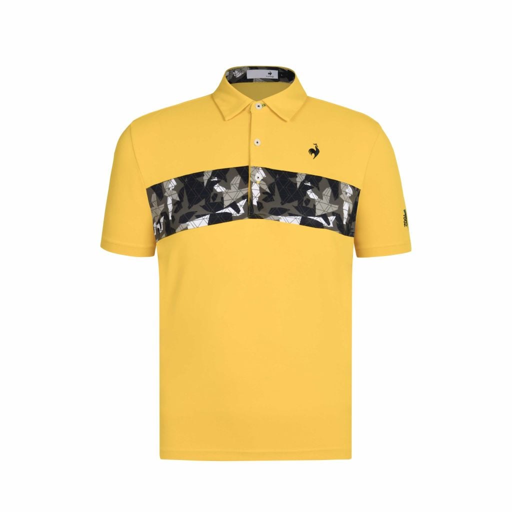 Áo polo tay ngắn nam Le Coq Sportif, họa tiết mùa thu tinh tế, linh hoạt sơ vin hay thả ngoài.