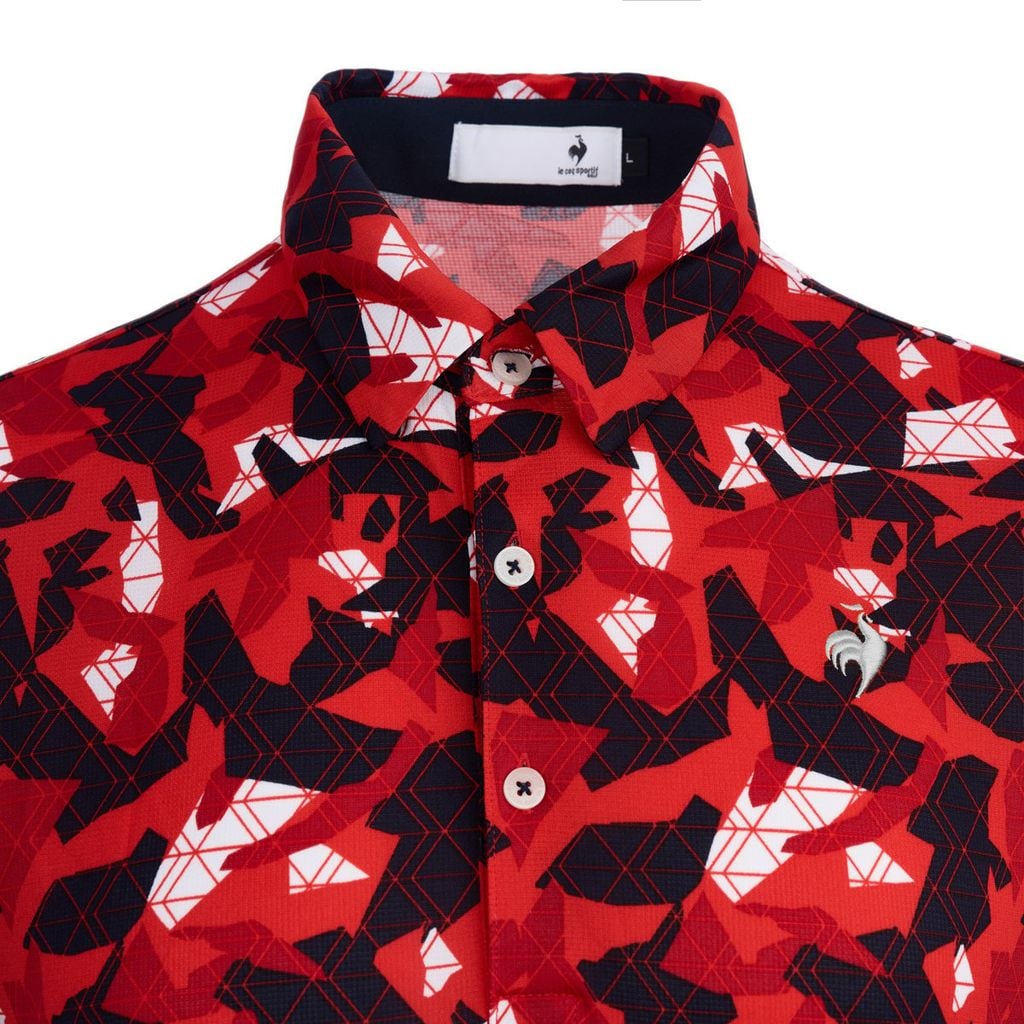 Áo Polo nam đỏ Le Coq Golf công nghệ Airform hỗ trợ cử động linh hoạt