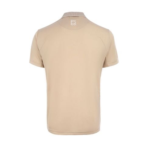 Áo golf nam Le Coq Sportif beige thoáng khí, thấm hút mồ hôi nhanh khô