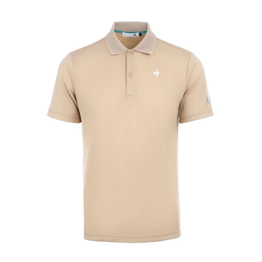 Áo Polo nam Le Coq Golf LG5FHS02MV màu beige tối giản tinh tế
