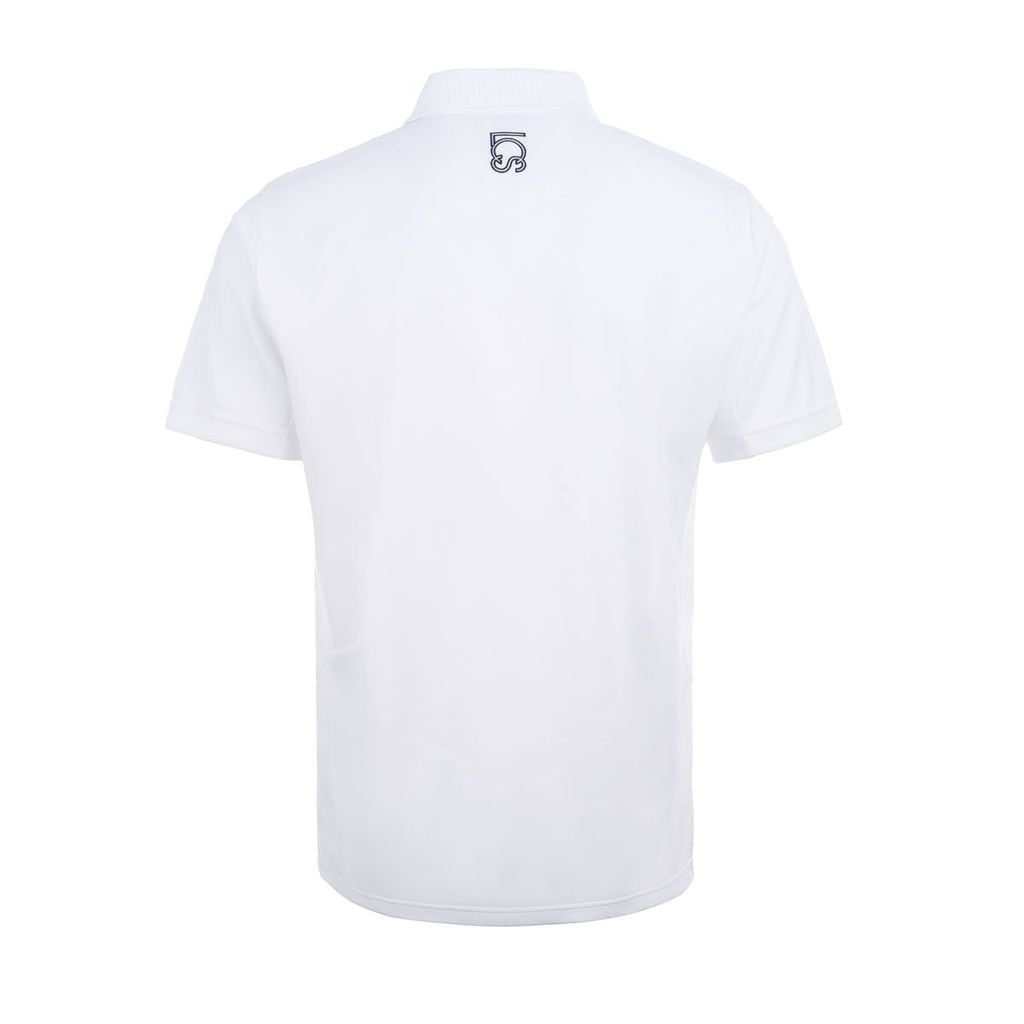 Áo golf nam Le Coq Sportif trắng thoáng khí, thấm hút mồ hôi nhanh khô