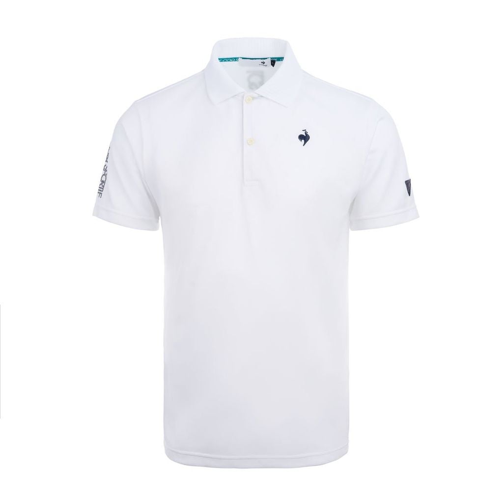 Áo Polo nam Le Coq Golf LG5FHS02MV màu trắng tối giản thanh lịch.