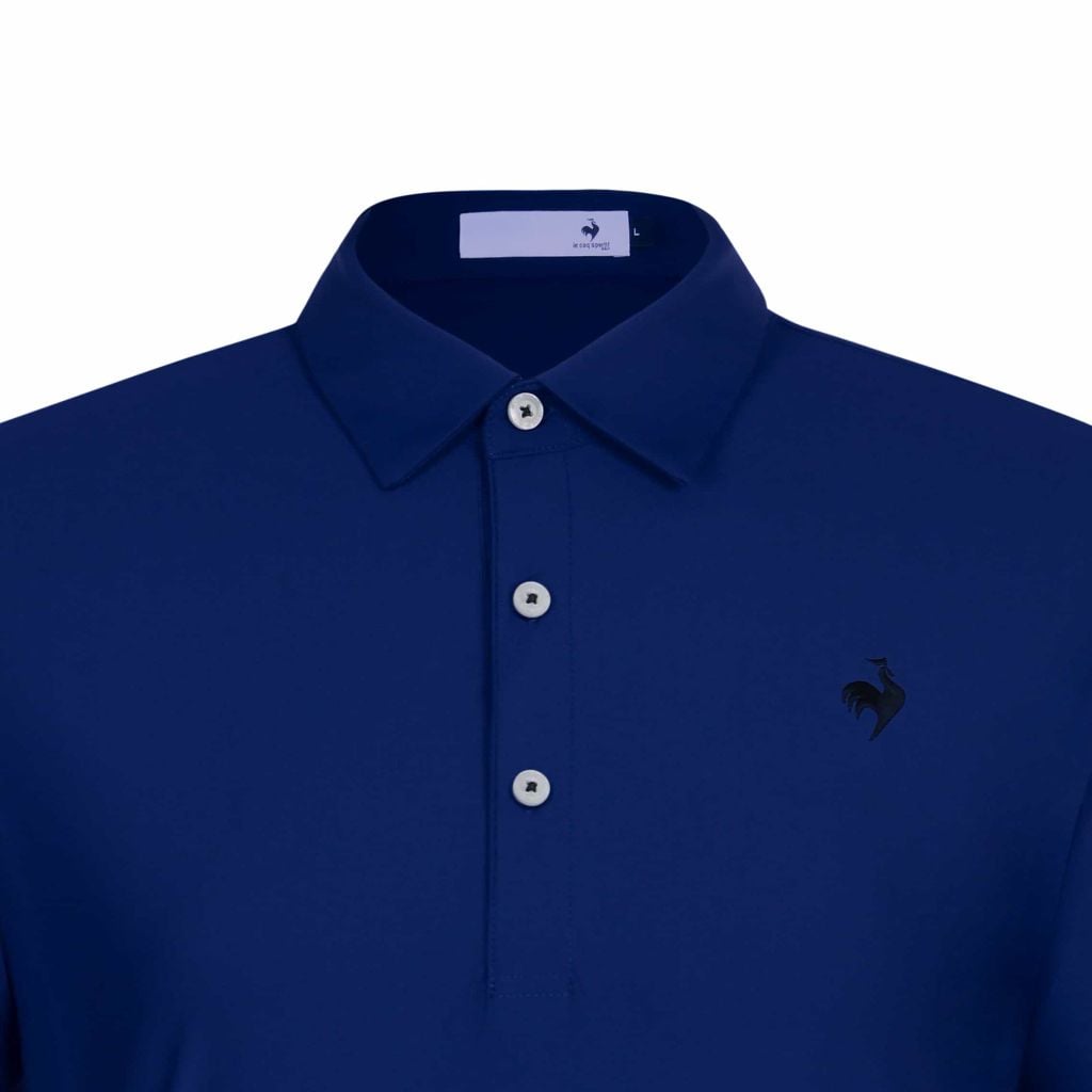 Polo nam Le Coq Sportif, chất liệu jersey nylon co giãn, mát lạnh, thấm hút mồ hôi.