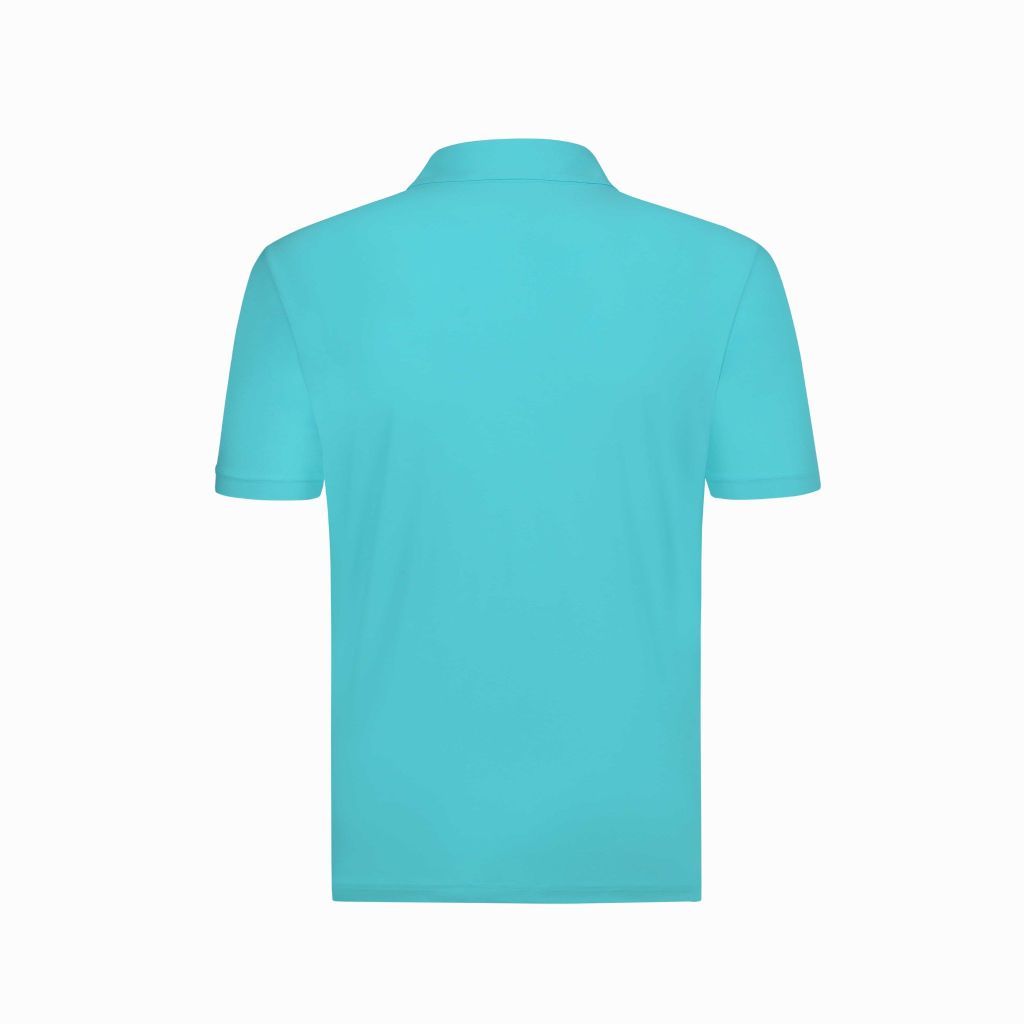 Polo golf nam Le Coq Sportif chất liệu jersey nylon co giãn, thấm hút mồ hôi, khô nhanh.