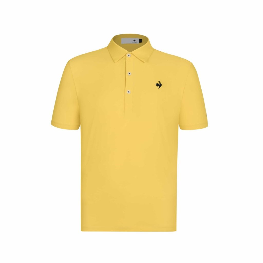 Áo polo golf nam Le Coq Sportif LG5FHS12MV, cổ đứng gọn gàng, logo gà trống tinh tế