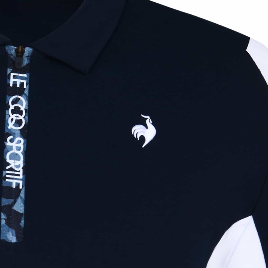 Áo golf nam Le Coq Sportif LG5FHS80MV, băng Deo Screen khử mùi, thích hợp cả ngày nắng nóng.