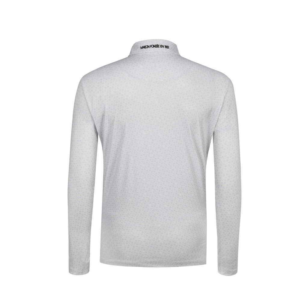 Áo dài tay có cổ le coq golf Nam LG5FLS01MV-GY00