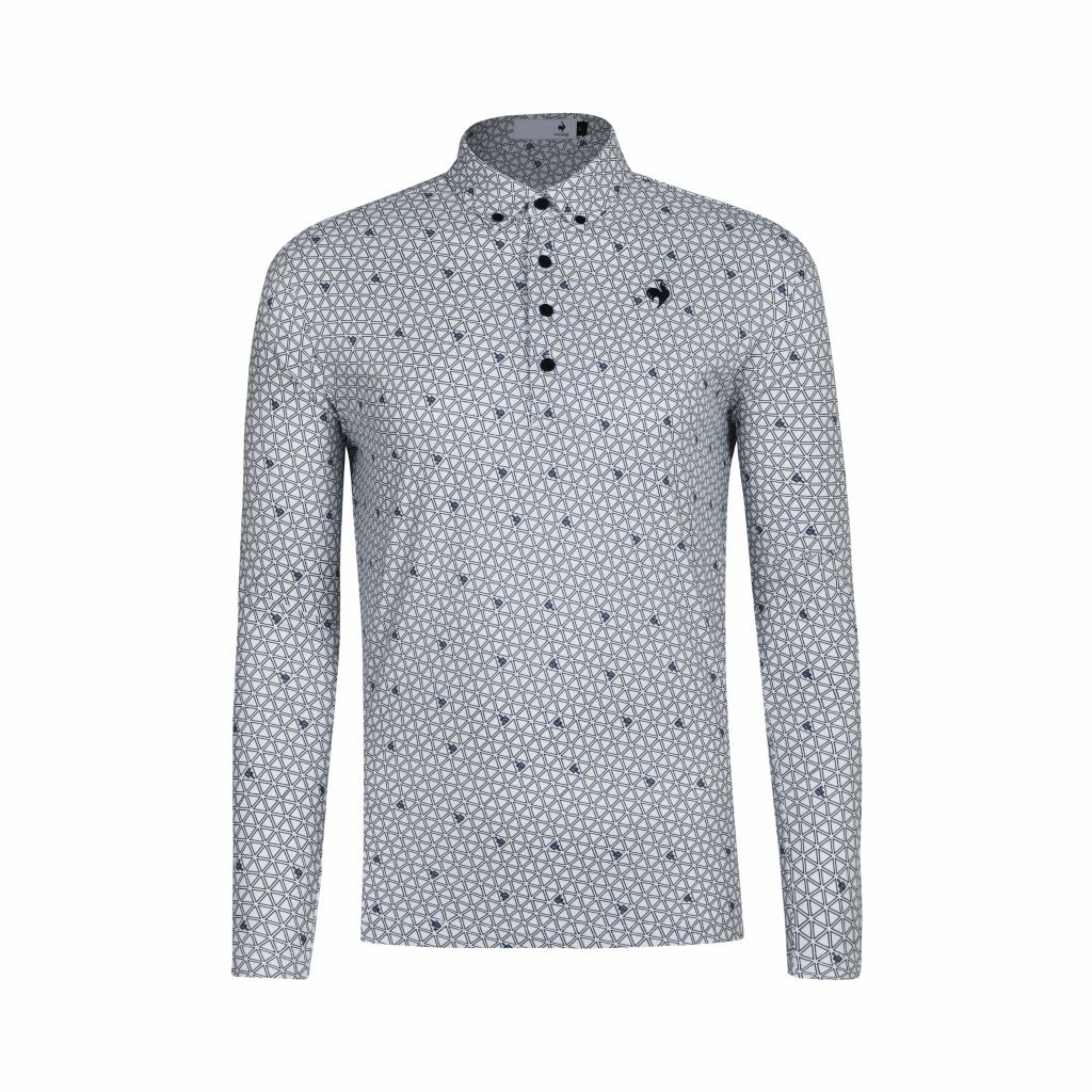 Áo dài tay có cổ le coq golf Nam LG5FLS01MV-WH00