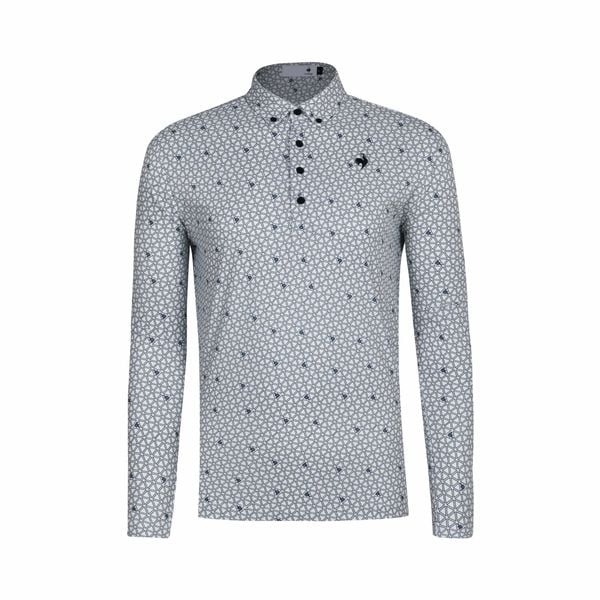 Áo dài tay có cổ le coq golf Nam LG5FLS01MV-WH00