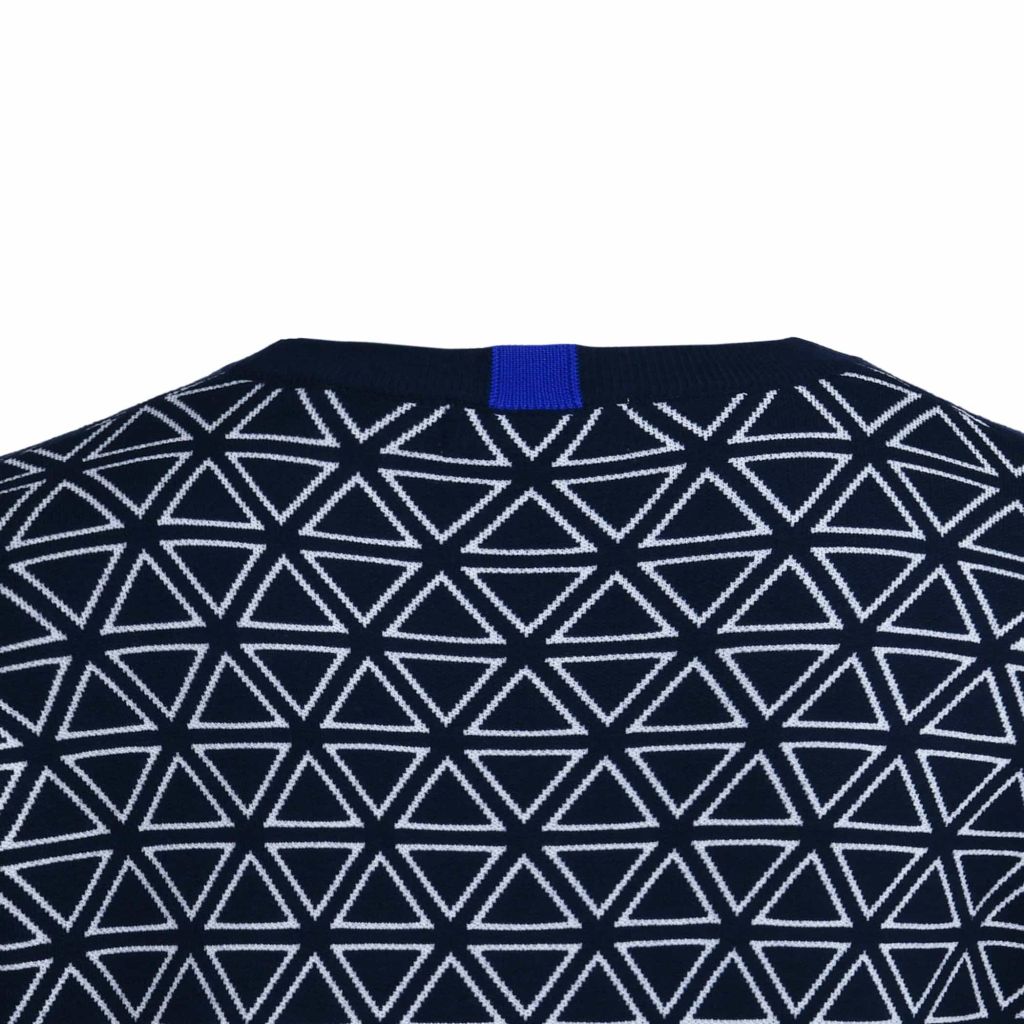 áo len golf nam phối màu sau cổ Le Coq Sportif