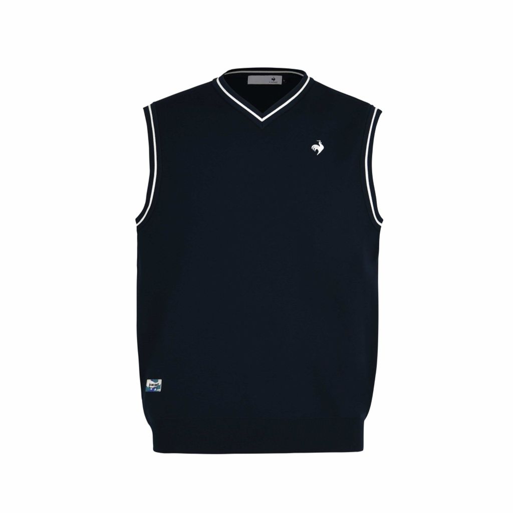 áo len ghi lê nam Le Coq Golf LG5FVE80MV