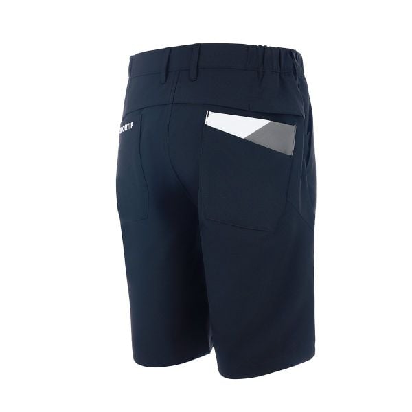 Quần short golf nam Le Coq LG5SHP00MV màu đen, thiết kế thể thao linh hoạt