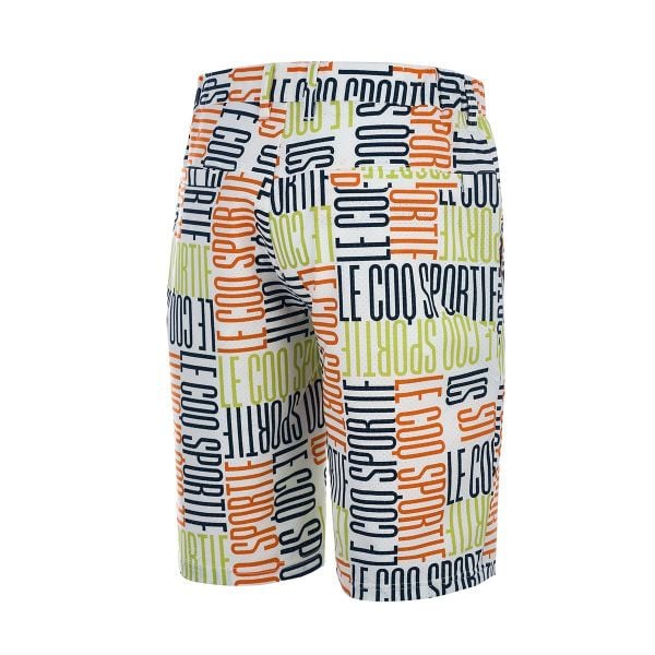 Quần short golf nam Le Coq LG5SHP01MV màu cam, phom thể thao thoải mái