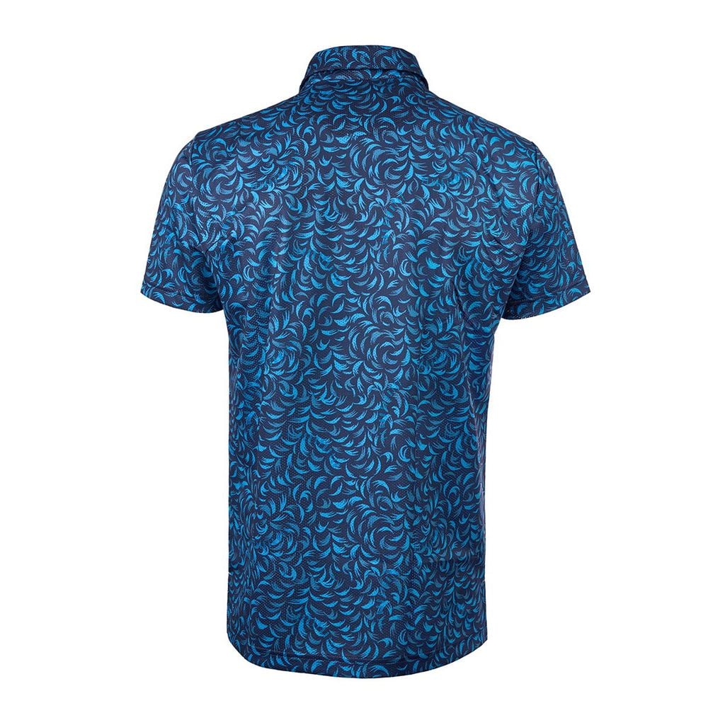 Thiết kế cổ áo phối màu nổi bật, khóa cài cùng tông tạo điểm nhấn thể thao