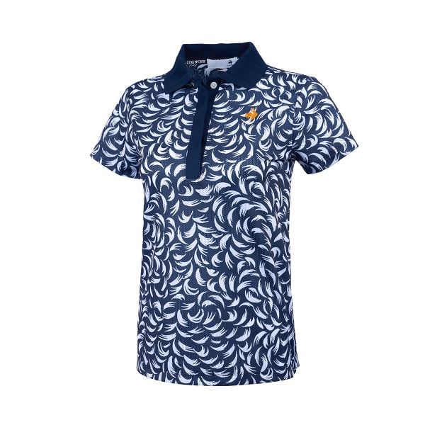 Áo polo golf nữ Le Coq LG5SHS12LV màu navy dáng chữ A nhẹ nhàng