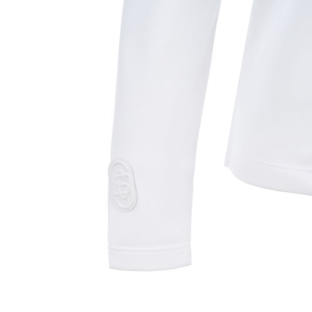 Áo dài tay có cổ le coq golf Nữ LG5SLS01LV-WH00