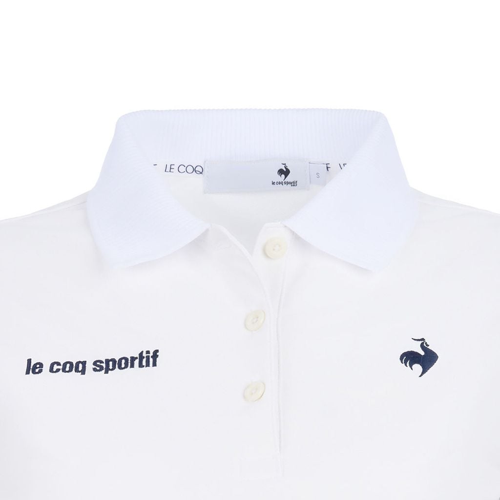 Áo dài tay có cổ le coq golf Nữ LG5SLS01LV-WH00