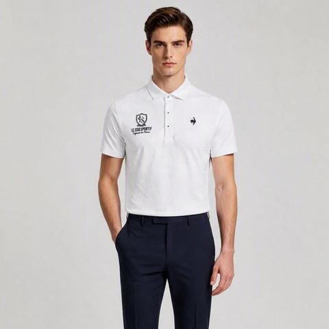 Áo Polo le coq golf Nam LG6FHS15MV-WH00